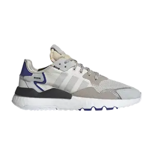 Кроссовки Adidas Nite Jogger 'White Active Blue', белый