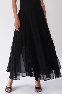 Eligion прозрачная многослойная юбка макси Olsen Religion, черный