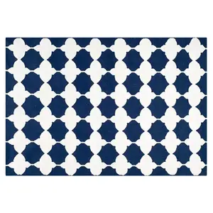 Ковер ручной работы из шерсти с четырмя листочками Dhurries Safavieh, мультиколор, 214x214 см