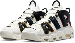 Кроссовки Nike Air More Uptempo '96 для мужчин, Sail/Black/Team Orange