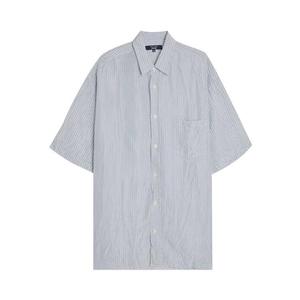Рубашка Comme des Garçons Homme Plus Cupra Stripes Garment Treated Shirt, White/Sax/Navy