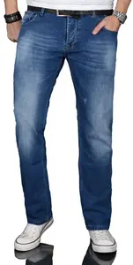 Джинсы прямого кроя Alessandro Salvarini ASJulio, синий