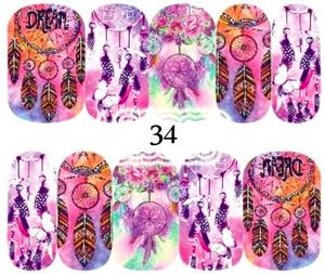 Водные наклейки на ногти - №34, inna