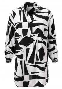 Блуза Aniston, черный/белый