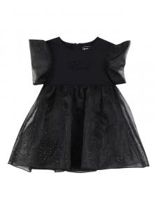 Karl Lagerfeld Kids многослойное платье из тюля, черный