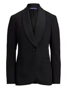 Шерстяной пиджак Sutton с шалевым воротником Ralph Lauren Collection, черный