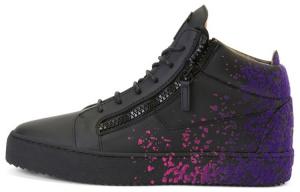 Giuseppe Zanotti /GZ Kriss Стильные мужские скейтбордические кроссовки средней высоты, черные