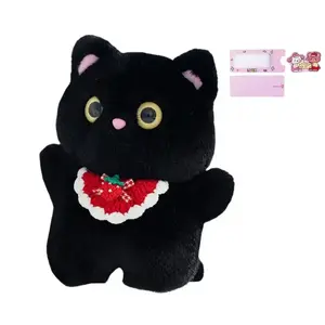 Очаровательные и милые плюшевые куклы котят в слюнявчиках высота 35см AOLETU