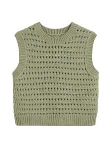 Marc O'Polo DENIM Обычный жилет-свитер среднего зеленого меланжевого цвета