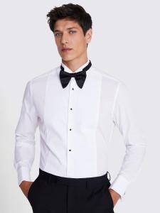 Классическая рубашка с воротником-крылышком Marcella Moss, белый