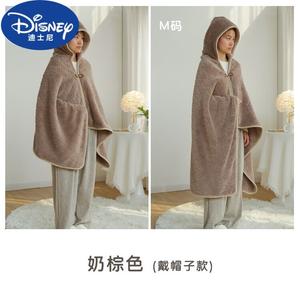 Disney Плед 80х160 см из флиса, с капюшоном, цвет Milk Brown