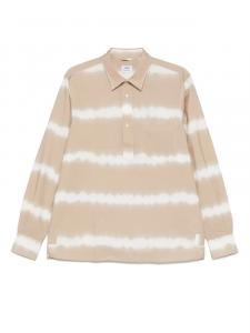 ASPESI рубашка с принтом тай-дай, нейтральный