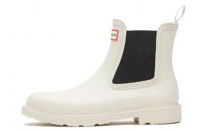 Сапоги резиновые женские Hunter с тканевой вставкой, черный