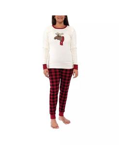 Женская праздничная пижама, Рождественская елка Touched By Nature, красный