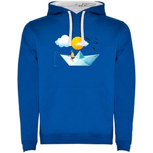 Худи Kruskis Paper Boat Two-Colour, синий