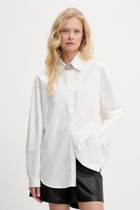 Хлопковая рубашка Answear.Lab, белый