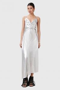 Платье ALEXIA Allsaints, серебряный