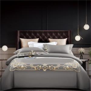 SkiPdr Комплект постельного белья из хлопка с вышивкой