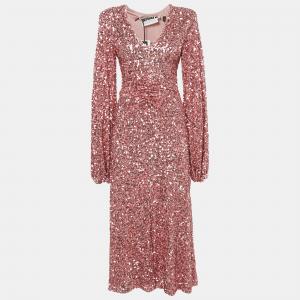 Платье Rotate Birger Christensen Rapture Rose Sequin Mesh Sirin