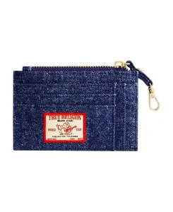 Джимовый картхолдер на молнии True Religion, синий