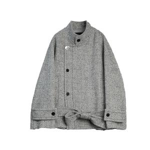 ELLE Пальто женское Medium Gray с отложным воротником