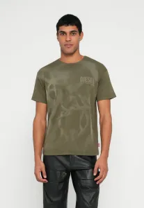 Футболка с принтом «норм» Diesel, Olive