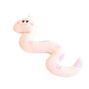 Плюшевая игрушка змейка милая, высота 60см/80см/100см OLOEY, розовый