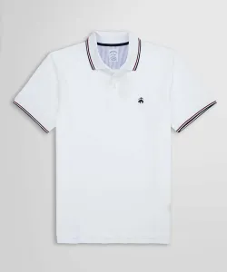 Поло-рубашка из эластичного хлопка Supima с отделкой пике, приталенный крой.