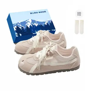 Fawn Miri Женские устойчивые к истиранию дышащие низкие скейтерские туфли розовые эксклюзивная коробка с носками, цвет Pink-Exclusive Shoe Box-Comes with Socks