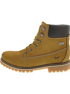 Mustang Бежевые ботинки на шнуровке