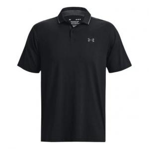 Футболка iso chill logo polo shirt 'black' Under Armour, черный