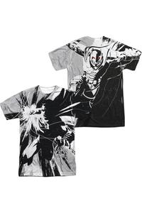 Футболка с коротким рукавом из полиэстера для взрослых с контрастной графикой «Бэтмен против Супермена» (принт спереди/сзади) Gildan, белый