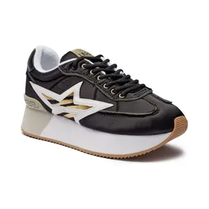 Мечтательные кроссовки с добавлением кожи Liu Jo, черный