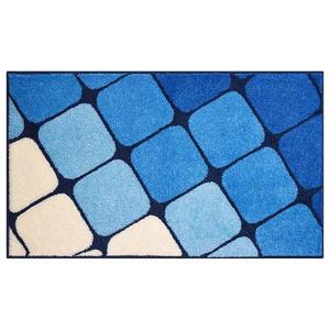 Коврик для ванной Grund Shanga, 70x18x120 см, синий/белый