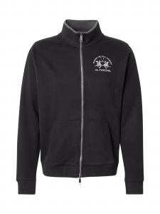 La Martina Худи на молнии в черном цвете