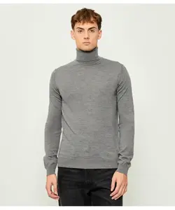 Шерстяная водолазка San Thomas Regular fit Hugo, серый