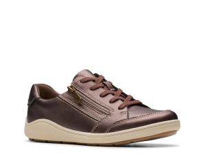 Кроссовки Clarks Bryianne Bayla Sneaker, Bronze Metallic Synthetic