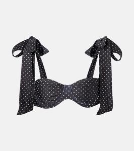 Женский бикини-топ в горошек Same, Black Cream Polka Dot
