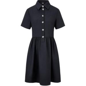 Платье с короткими рукавами KARL LAGERFELD женское черное KARL LAGERFELD/Karl Lagerfeld Jeans, черный