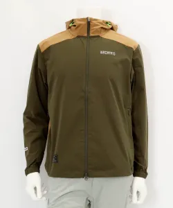 Водоотталкивающая куртка-блузон с капюшоном, выполненная в единой цветовой гамме Archivio, цвет Green(154)