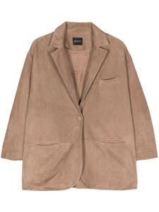 Однобортный пиджак Simonetta Ravizza, нейтральный цвет