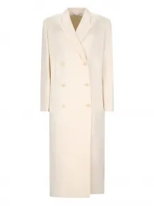 Двубортное пальто Magda Butrym, нейтральный