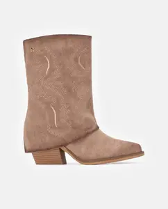 Женские ботинки в стиле ковбой с боковой молнией Xti, светло-коричневый