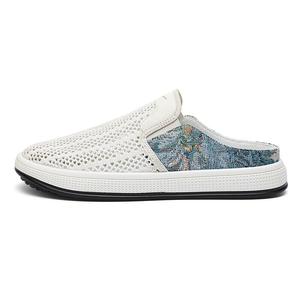 Сабо с закрытым носком для мужчин Warrior, бежевый/синий