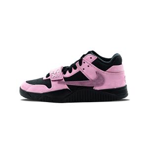Jordan Баскетбольные кроссовки Travis Scott x Jumpman Jack с амортизацией, противоскользящие и износостойкие, низкие, унисекс, цвет черный, розовый