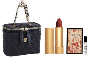 Наборы для макияжа для женщин Gucci, gucci matte 505 formal wear 3.5g+huayue mieni nong deodorant 1.5ml+mini shoulder bag