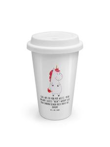 Mr. & Mrs. Panda Термокружка «Белый единорог в гневе» с надписью