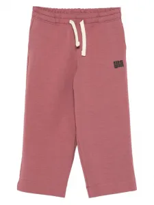 Брюки с кулиской и логотипом Msgm Kids, фиолетовый