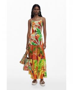 Женское тропическое платье с оборками Desigual, Multi