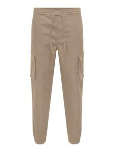 ONLY & SONS Брюки-карго "Гарда" бежевого цвета
